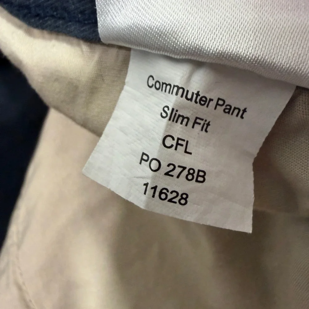 Mountain Khakis Pants Mens 40x32 Navy Commuter Pant Slim Fit Stretch Outdoors